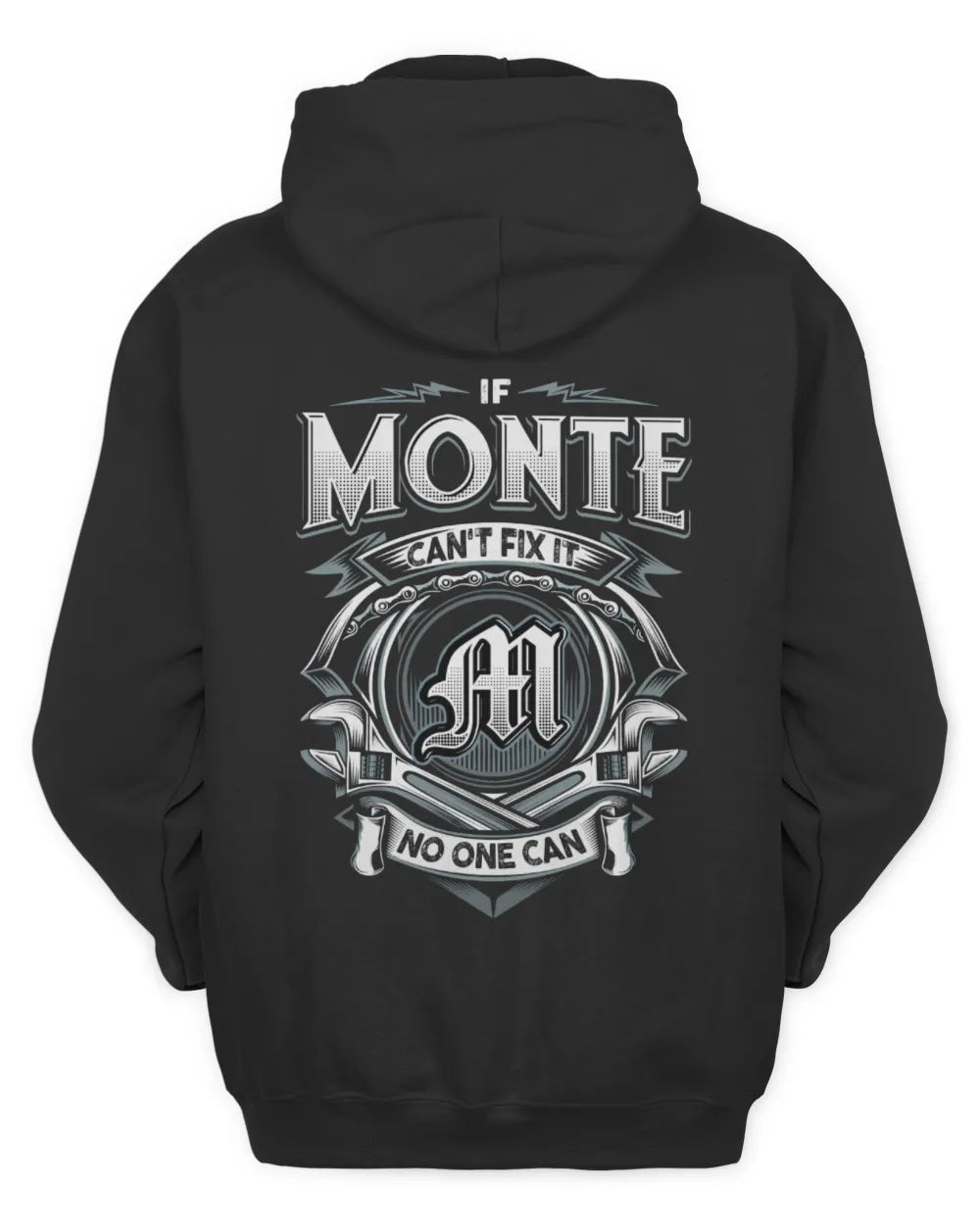 MONTE AP81-K4-626 - Personalized Ahmed Quote Apparel “If Ahmed Can't Fix It, No One Can” - Unisex Hoodie - Black