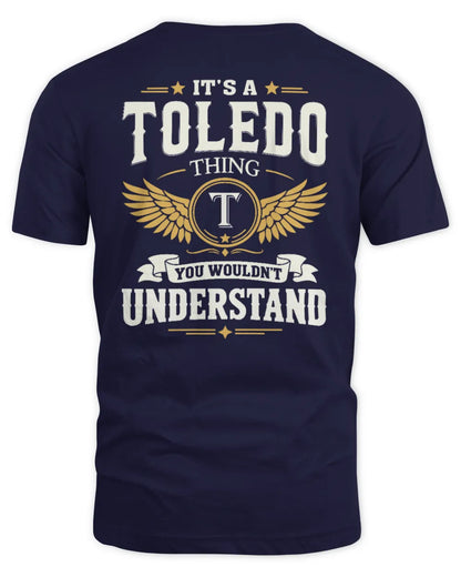 TOLEDO KT06-M008 It’s a [NAME] Thing – You Wouldn’t Understand | Personalized Vintage T-Shirt - Unisex Standard T-Shirt - Navy