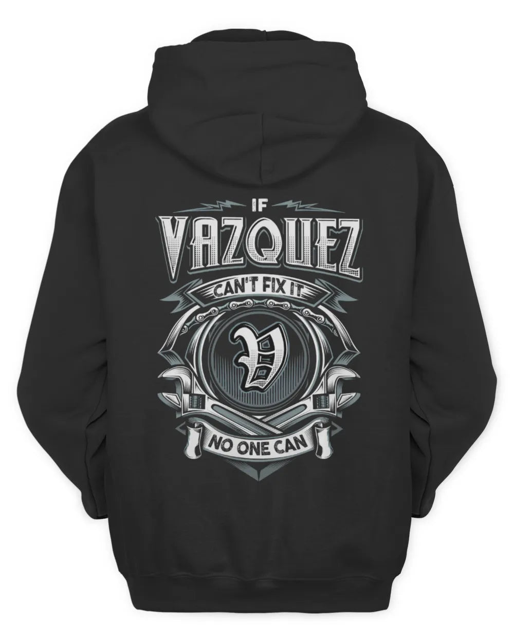 VAZQUEZ AP81-K4-626 - Personalized Ahmed Quote Apparel “If Ahmed Can't Fix It, No One Can” - Unisex Hoodie - Black