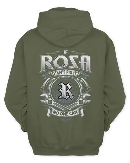 ROSA AP81-K4-626 - Personalized Ahmed Quote Apparel “If Ahmed Can't Fix It, No One Can” - Unisex Hoodie - Military Green