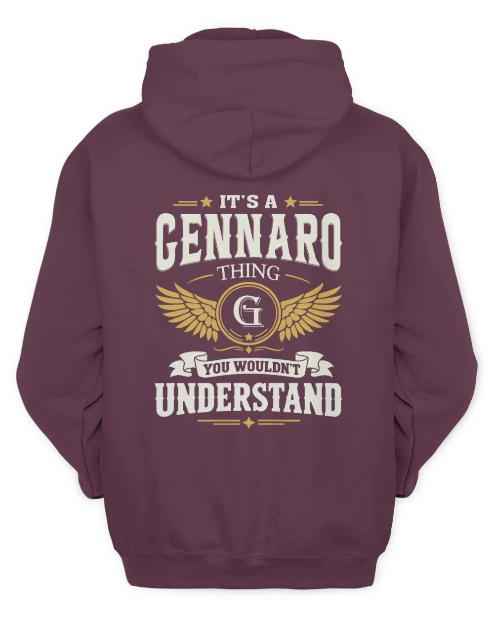 GENNARO KT06-M008 It’s a [NAME] Thing – You Wouldn’t Understand | Personalized Vintage T-Shirt - Unisex Hoodie - Maroon