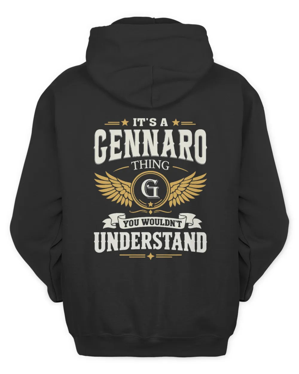 GENNARO KT06-M008 It’s a [NAME] Thing – You Wouldn’t Understand | Personalized Vintage T-Shirt - Unisex Hoodie - Black