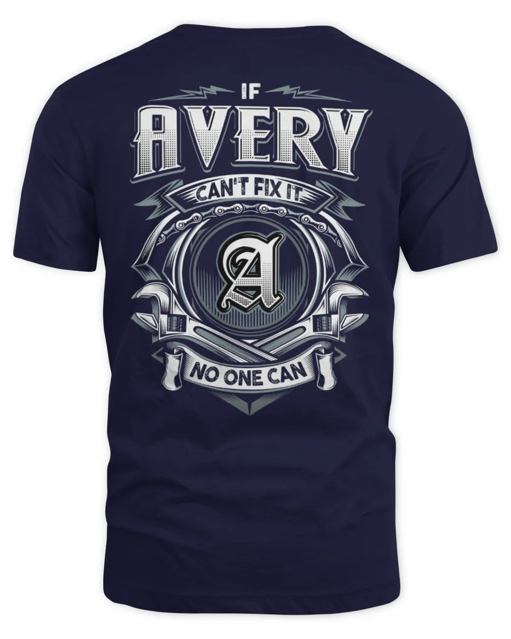 AVERY AP81-K4-626 - Personalized Ahmed Quote Apparel “If Ahmed Can't Fix It, No One Can” - Unisex Standard T-Shirt - Navy