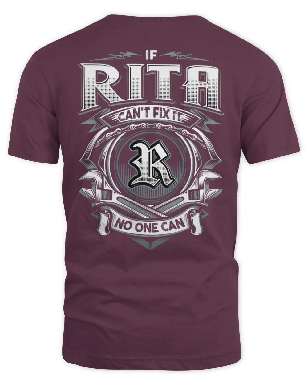 RITA AP81-K4-626 - Personalized Ahmed Quote Apparel “If Ahmed Can't Fix It, No One Can” - Unisex Standard T-Shirt - Maroon