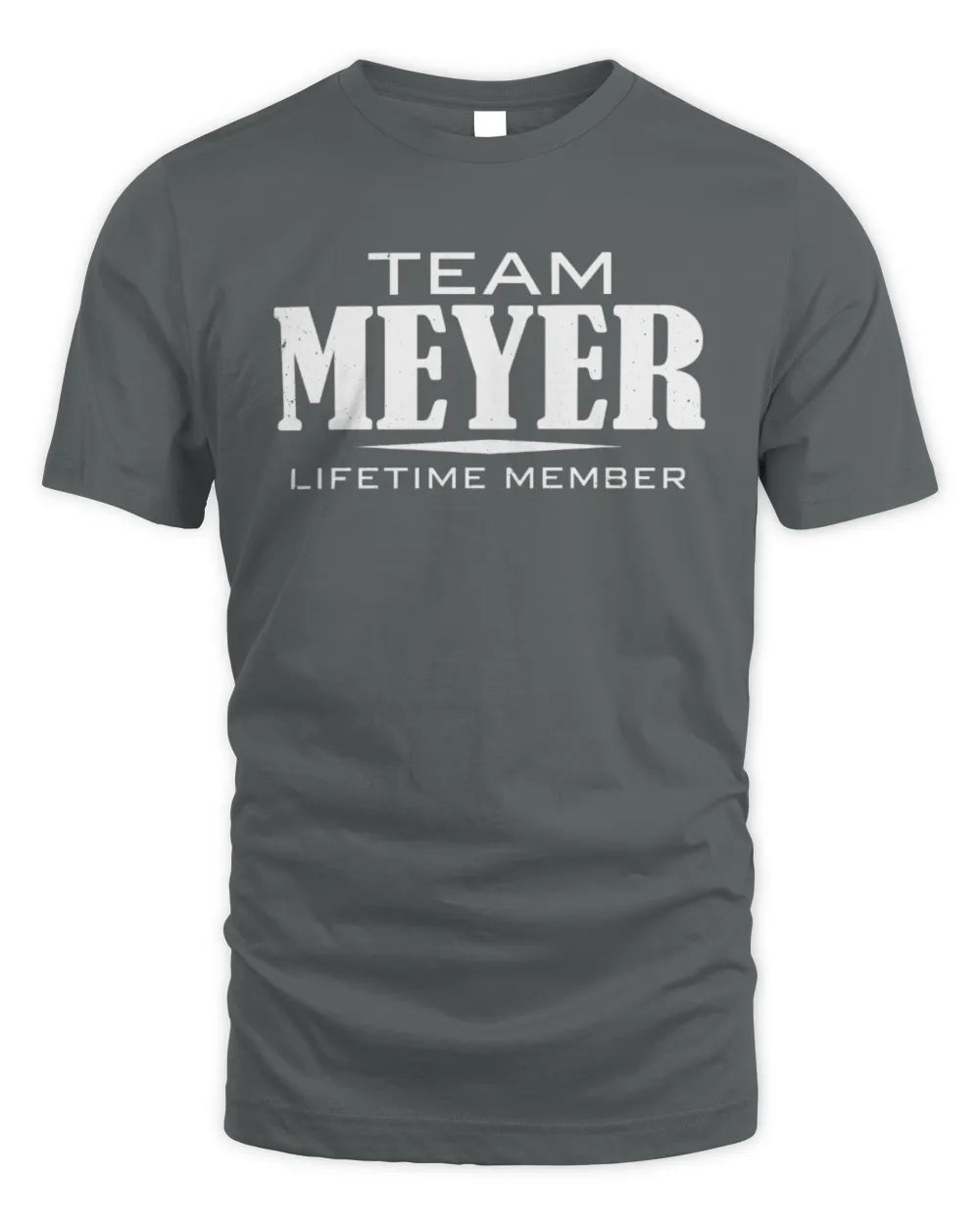 MEYER BL62-K4-128 - Personalized “Team NAME Lifetime Member” - Unisex Standard T-Shirt - Charcoal