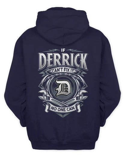 DERRICK AP81-K4-626 - Personalized Ahmed Quote Apparel “If Ahmed Can't Fix It, No One Can” - Unisex Hoodie - Navy
