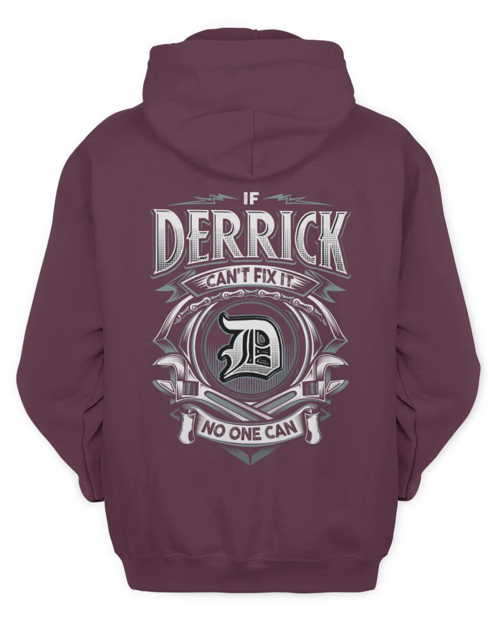 DERRICK AP81-K4-626 - Personalized Ahmed Quote Apparel “If Ahmed Can't Fix It, No One Can” - Unisex Hoodie - Maroon
