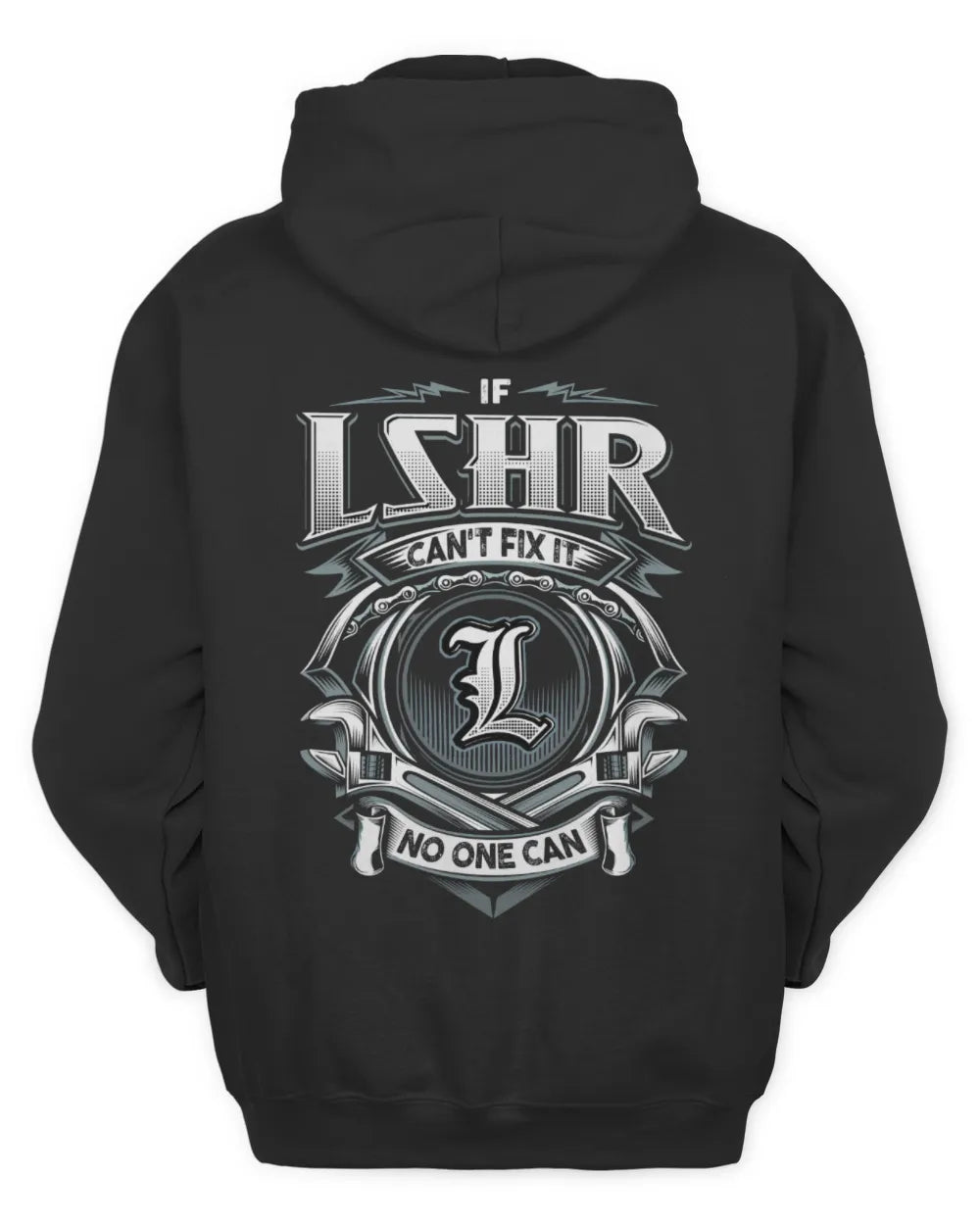 LSHR AP81-K4-626 - Personalized Ahmed Quote Apparel “If Ahmed Can't Fix It, No One Can” - Unisex Hoodie - Black