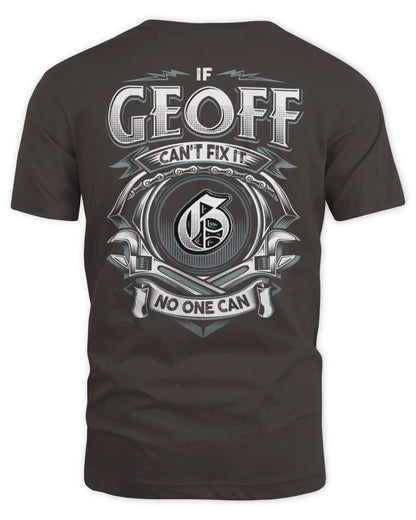 GEOFF AP81-K4-626 - Personalized Ahmed Quote Apparel “If Ahmed Can't Fix It, No One Can” - Unisex Standard T-Shirt - Dark Chocolate