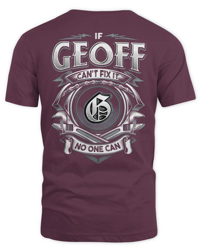 GEOFF AP81-K4-626 - Personalized Ahmed Quote Apparel “If Ahmed Can't Fix It, No One Can” - Unisex Standard T-Shirt - Maroon