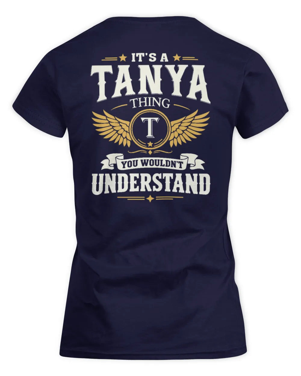 TANYA KT06-M008 It’s a [NAME] Thing – You Wouldn’t Understand | Personalized Vintage T-Shirt - Women's Standard T-Shirt - Navy