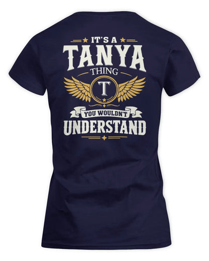 TANYA KT06-M008 It’s a [NAME] Thing – You Wouldn’t Understand | Personalized Vintage T-Shirt - Women's Standard T-Shirt - Navy
