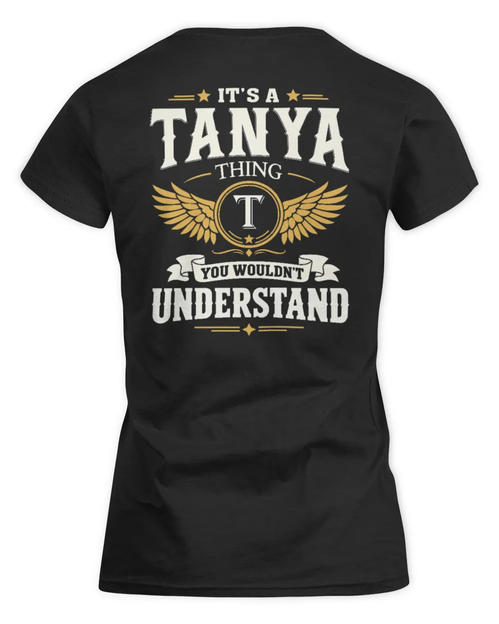 TANYA KT06-M008 It’s a [NAME] Thing – You Wouldn’t Understand | Personalized Vintage T-Shirt - Women's Standard T-Shirt - Black