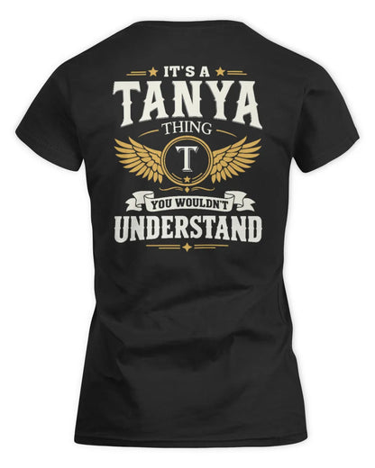 TANYA KT06-M008 It’s a [NAME] Thing – You Wouldn’t Understand | Personalized Vintage T-Shirt - Women's Standard T-Shirt - Black