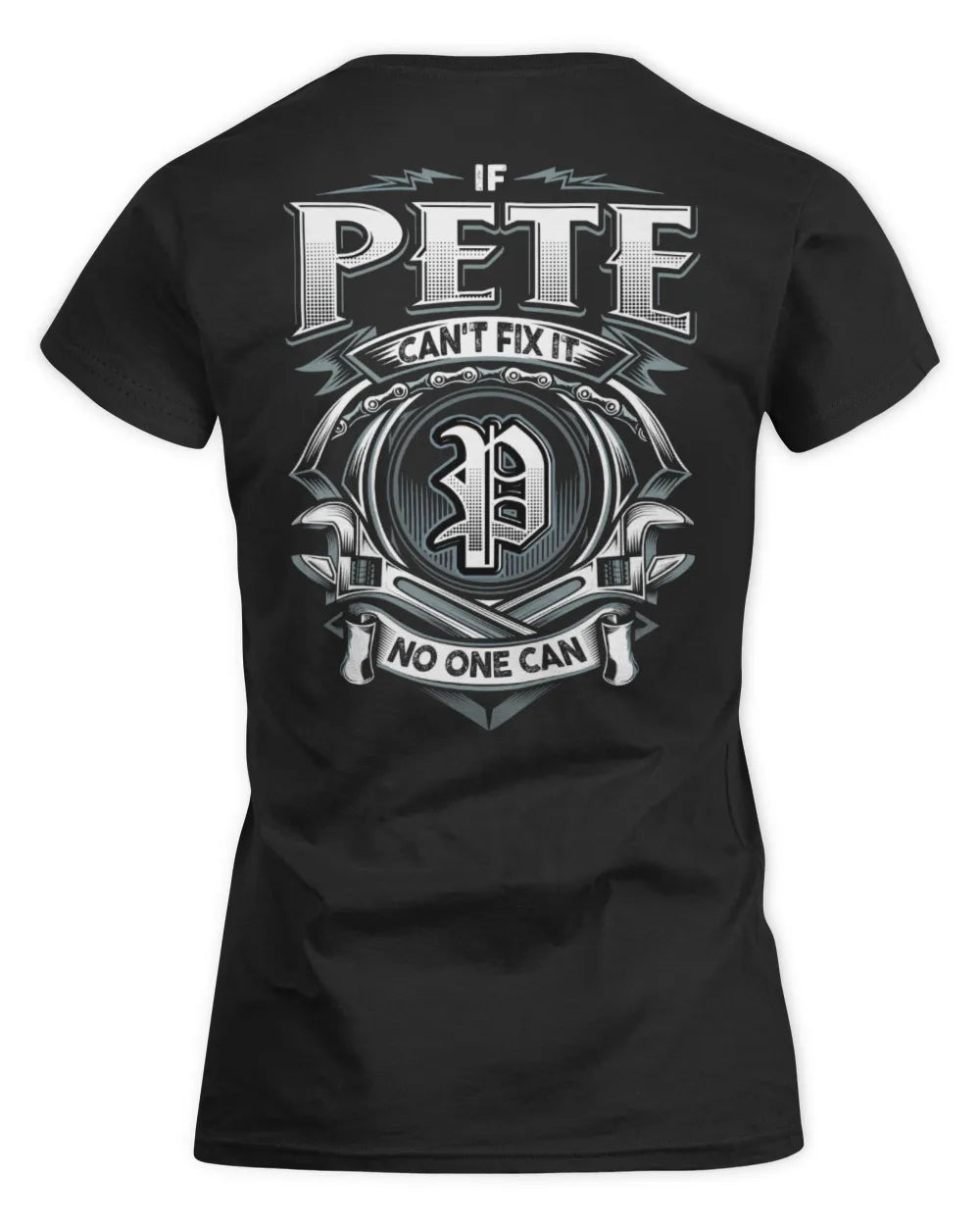 PETE AP81-K4-626 - Personalized Ahmed Quote Apparel “If Ahmed Can't Fix It, No One Can” - Women's Standard T-Shirt - Black
