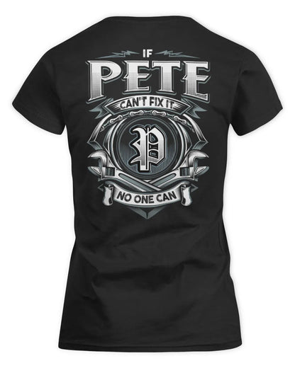 PETE AP81-K4-626 - Personalized Ahmed Quote Apparel “If Ahmed Can't Fix It, No One Can” - Women's Standard T-Shirt - Black