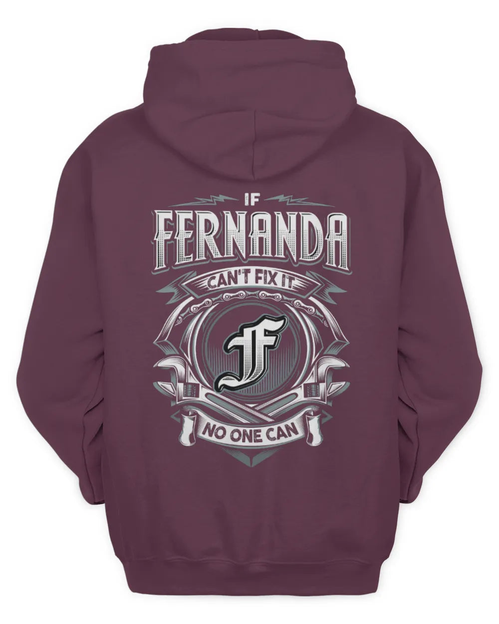 FERNANDA AP81-K4-626 - Personalized Ahmed Quote Apparel “If Ahmed Can't Fix It, No One Can” - Unisex Hoodie - Maroon