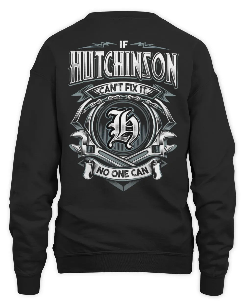 HUTCHINSON AP81-K4-626 - Personalized Ahmed Quote Apparel “If Ahmed Can't Fix It, No One Can” - Unisex Sweatshirt - Black