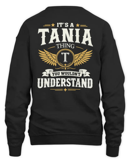 TANIA KT06-M008 It’s a [NAME] Thing – You Wouldn’t Understand | Personalized Vintage T-Shirt - Unisex Sweatshirt - Black