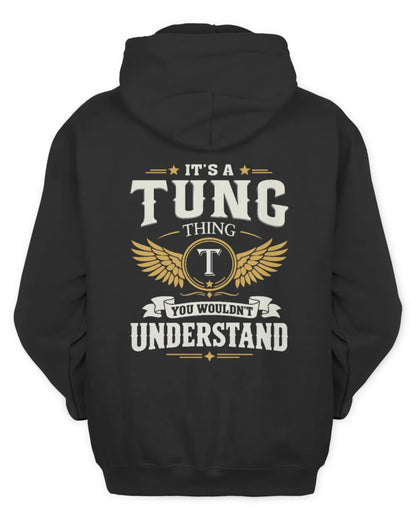 TUNG KT06-M008 It’s a [NAME] Thing – You Wouldn’t Understand | Personalized Vintage T-Shirt - Unisex Hoodie - Black