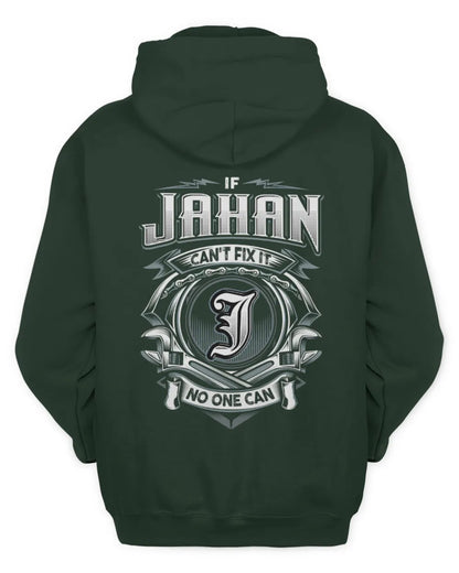 JAHAN AP81-K4-626 - Personalized Ahmed Quote Apparel “If Ahmed Can't Fix It, No One Can” - Unisex Hoodie - Forest Green
