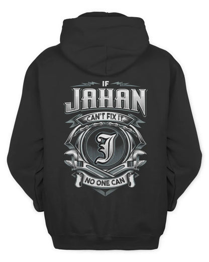 JAHAN AP81-K4-626 - Personalized Ahmed Quote Apparel “If Ahmed Can't Fix It, No One Can” - Unisex Hoodie - Black
