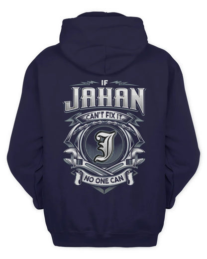 JAHAN AP81-K4-626 - Personalized Ahmed Quote Apparel “If Ahmed Can't Fix It, No One Can” - Unisex Hoodie - Navy