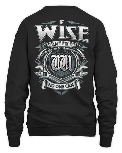 WISE AP81-K4-626 - Personalized Ahmed Quote Apparel “If Ahmed Can't Fix It, No One Can” - Unisex Sweatshirt - Black