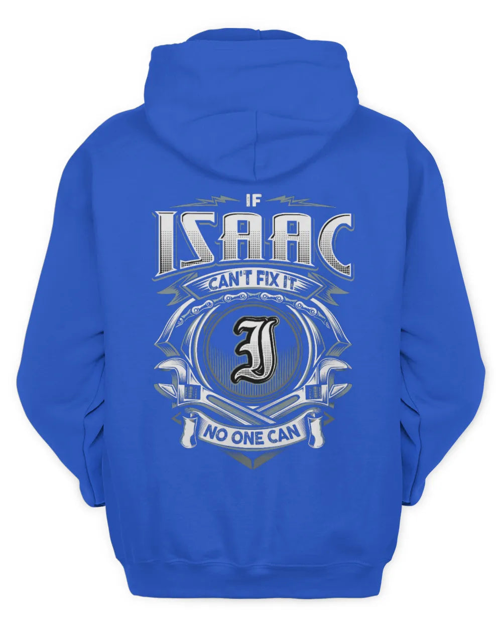 ISAAC AP81-K4-626 - Personalized Ahmed Quote Apparel “If Ahmed Can't Fix It, No One Can” - Unisex Hoodie - Royal