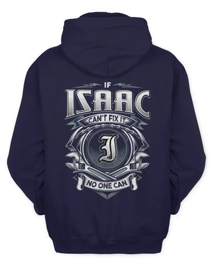 ISAAC AP81-K4-626 - Personalized Ahmed Quote Apparel “If Ahmed Can't Fix It, No One Can” - Unisex Hoodie - Navy