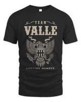 VALLE TP06-K82 – Personalized Classic Style Apparel “Team NAME Lifetime Member” - Unisex Standard T-Shirt - Black