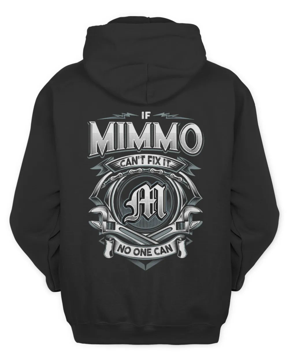 MIMMO AP81-K4-626 - Personalized Ahmed Quote Apparel “If Ahmed Can't Fix It, No One Can” - Unisex Hoodie - Black