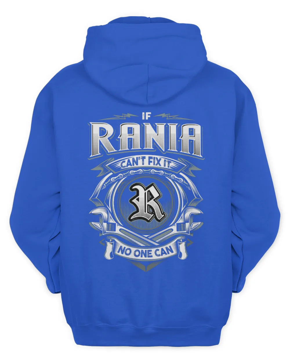 RANIA AP81-K4-626 - Personalized Ahmed Quote Apparel “If Ahmed Can't Fix It, No One Can” - Unisex Hoodie - Royal