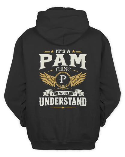 PAM KT06-M008 It’s a [NAME] Thing – You Wouldn’t Understand | Personalized Vintage T-Shirt - Unisex Hoodie - Black