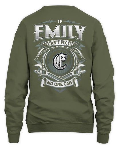 EMILY AP81-K4-626 - Personalized Ahmed Quote Apparel “If Ahmed Can't Fix It, No One Can” - Unisex Sweatshirt - Military Green