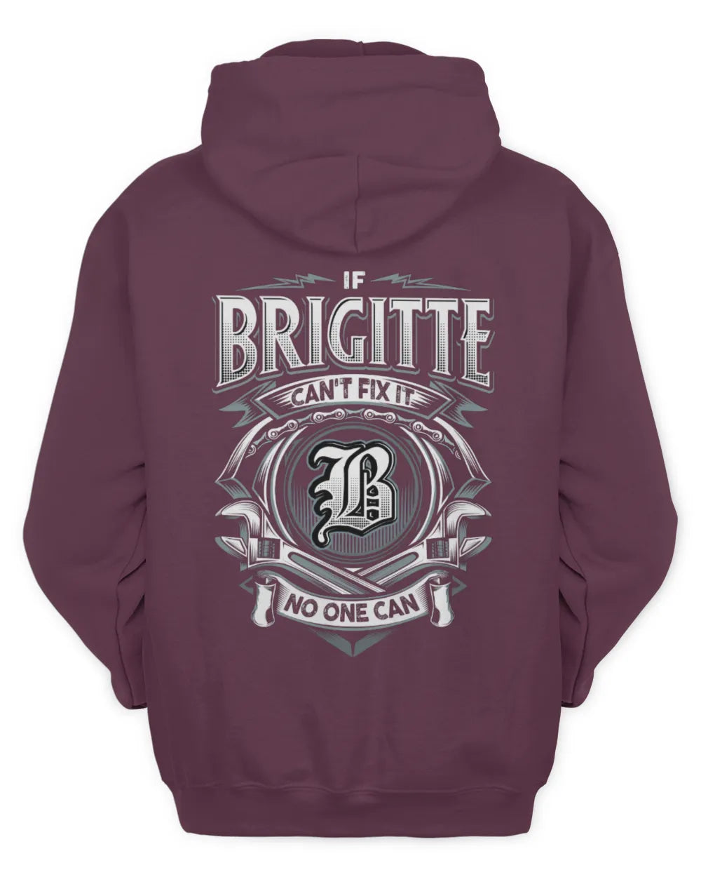 BRIGITTE AP81-K4-626 - Personalized Ahmed Quote Apparel “If Ahmed Can't Fix It, No One Can” - Unisex Hoodie - Maroon