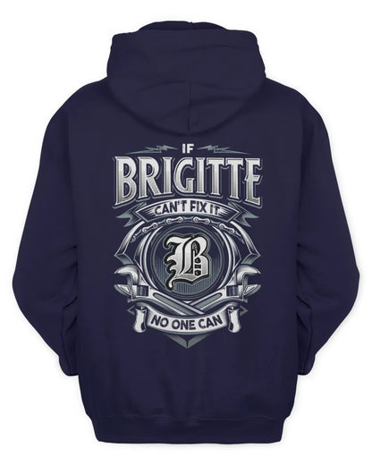 BRIGITTE AP81-K4-626 - Personalized Ahmed Quote Apparel “If Ahmed Can't Fix It, No One Can” - Unisex Hoodie - Navy
