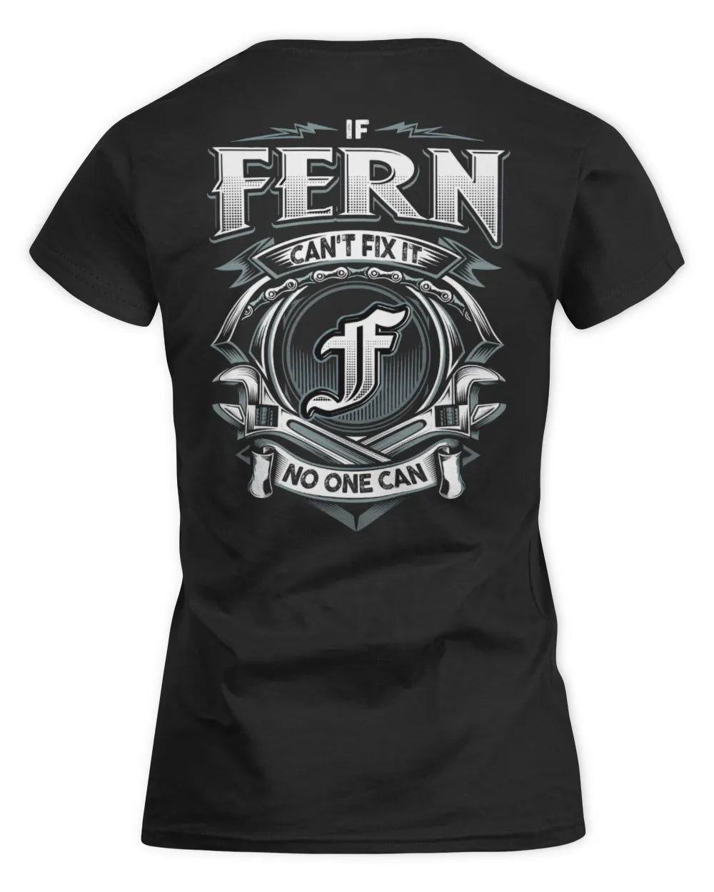 FERN AP81-K4-626 - Personalized Ahmed Quote Apparel “If Ahmed Can't Fix It, No One Can” - Women's Standard T-Shirt - Black
