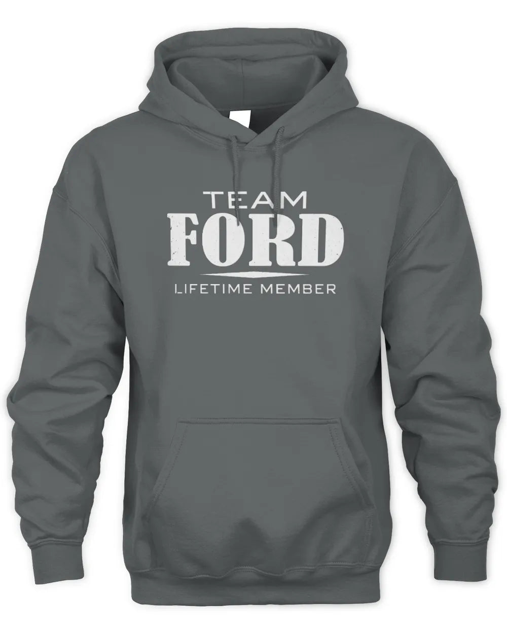 FORD BL62-K4-128 - Personalized “Team NAME Lifetime Member” - Unisex Hoodie - Charcoal