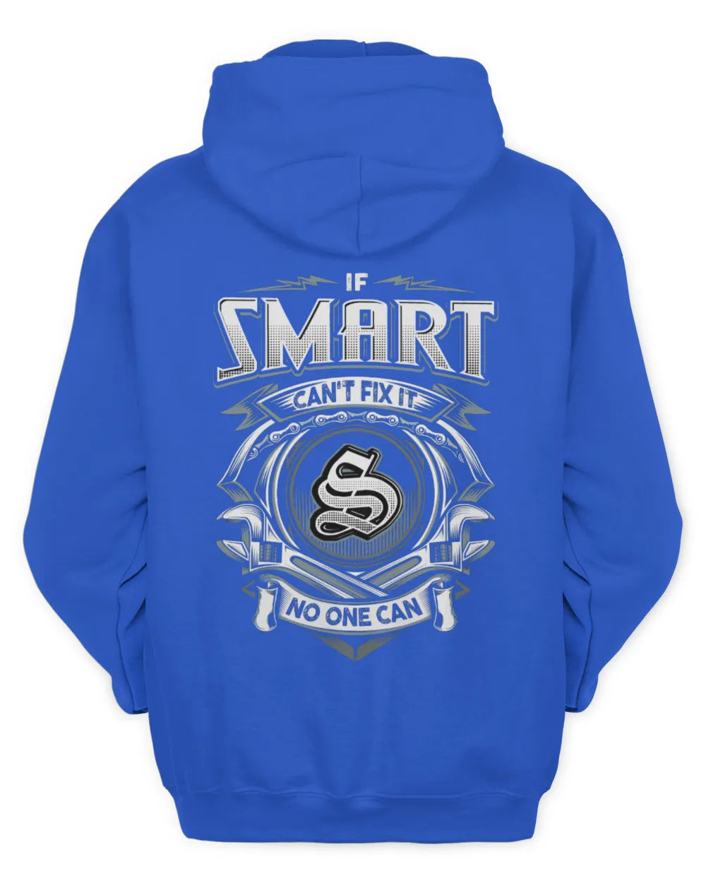 SMART AP81-K4-626 - Personalized Ahmed Quote Apparel “If Ahmed Can't Fix It, No One Can” - Unisex Hoodie - Royal