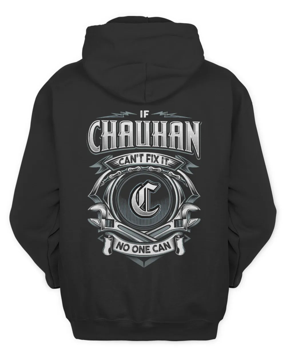 CHAUHAN AP81-K4-626 - Personalized Ahmed Quote Apparel “If Ahmed Can't Fix It, No One Can” - Unisex Hoodie - Black