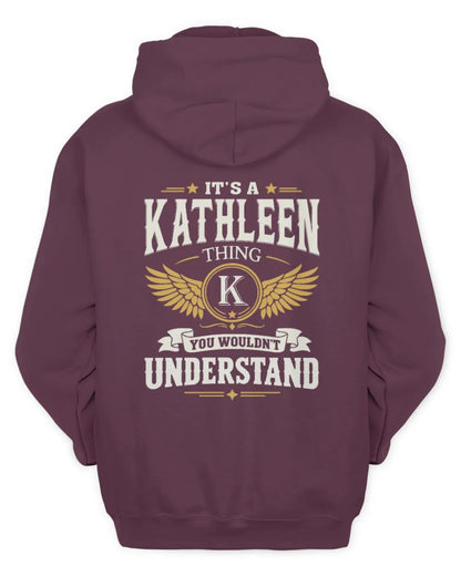 KATHLEEN KT06-M008 It’s a [NAME] Thing – You Wouldn’t Understand | Personalized Vintage T-Shirt - Unisex Hoodie - Maroon