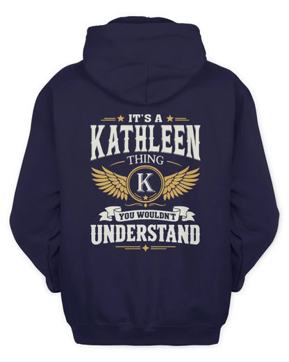 KATHLEEN KT06-M008 It’s a [NAME] Thing – You Wouldn’t Understand | Personalized Vintage T-Shirt - Unisex Hoodie - Navy