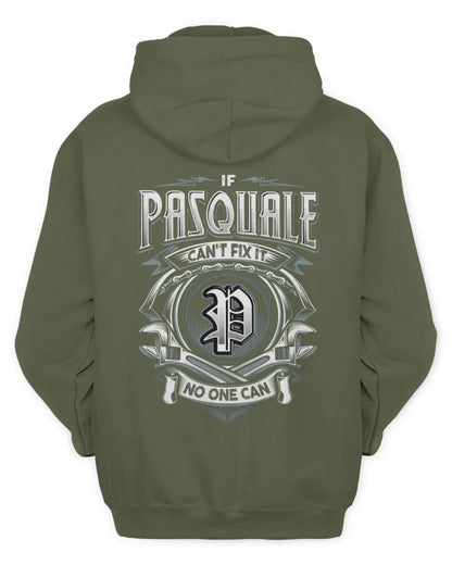 PASQUALE AP81-K4-626 - Personalized Ahmed Quote Apparel “If Ahmed Can't Fix It, No One Can” - Unisex Hoodie - Military Green