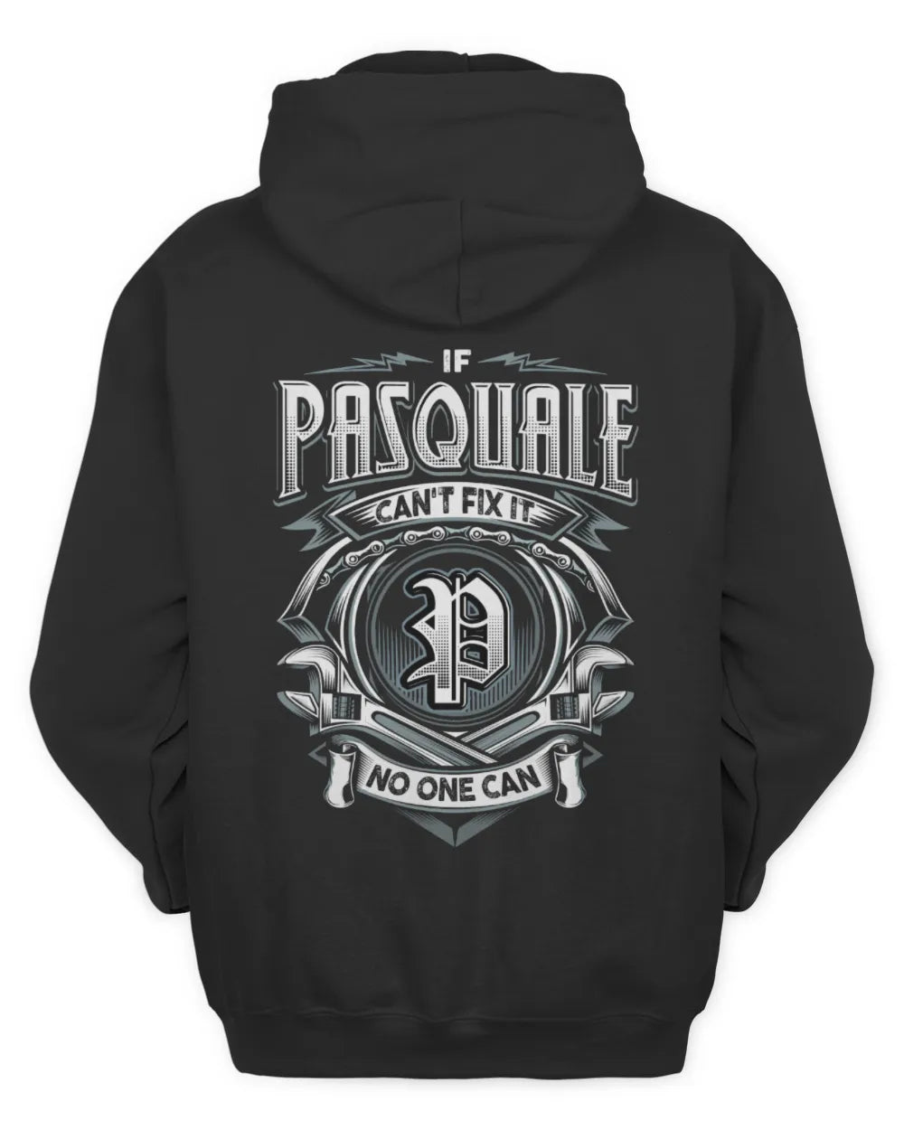 PASQUALE AP81-K4-626 - Personalized Ahmed Quote Apparel “If Ahmed Can't Fix It, No One Can” - Unisex Hoodie - Black