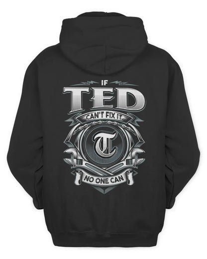 TED AP81-K4-626 - Personalized Ahmed Quote Apparel “If Ahmed Can't Fix It, No One Can” - Unisex Hoodie - Black