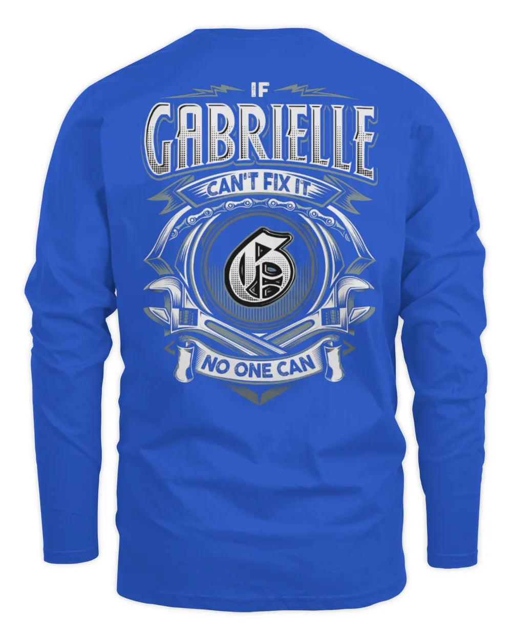 GABRIELLE AP81-K4-626 - Personalized Ahmed Quote Apparel “If Ahmed Can't Fix It, No One Can” - Men's Long Sleeved T-Shirt - Royal