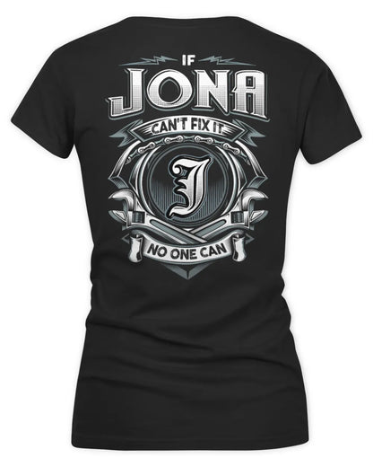 JONA AP81-K4-626 - Personalized Ahmed Quote Apparel “If Ahmed Can't Fix It, No One Can” - Women's V-Neck T-Shirt - Black