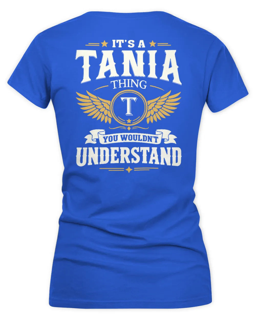 TANIA KT06-M008 It’s a [NAME] Thing – You Wouldn’t Understand | Personalized Vintage T-Shirt - Women's V-Neck T-Shirt - Royal