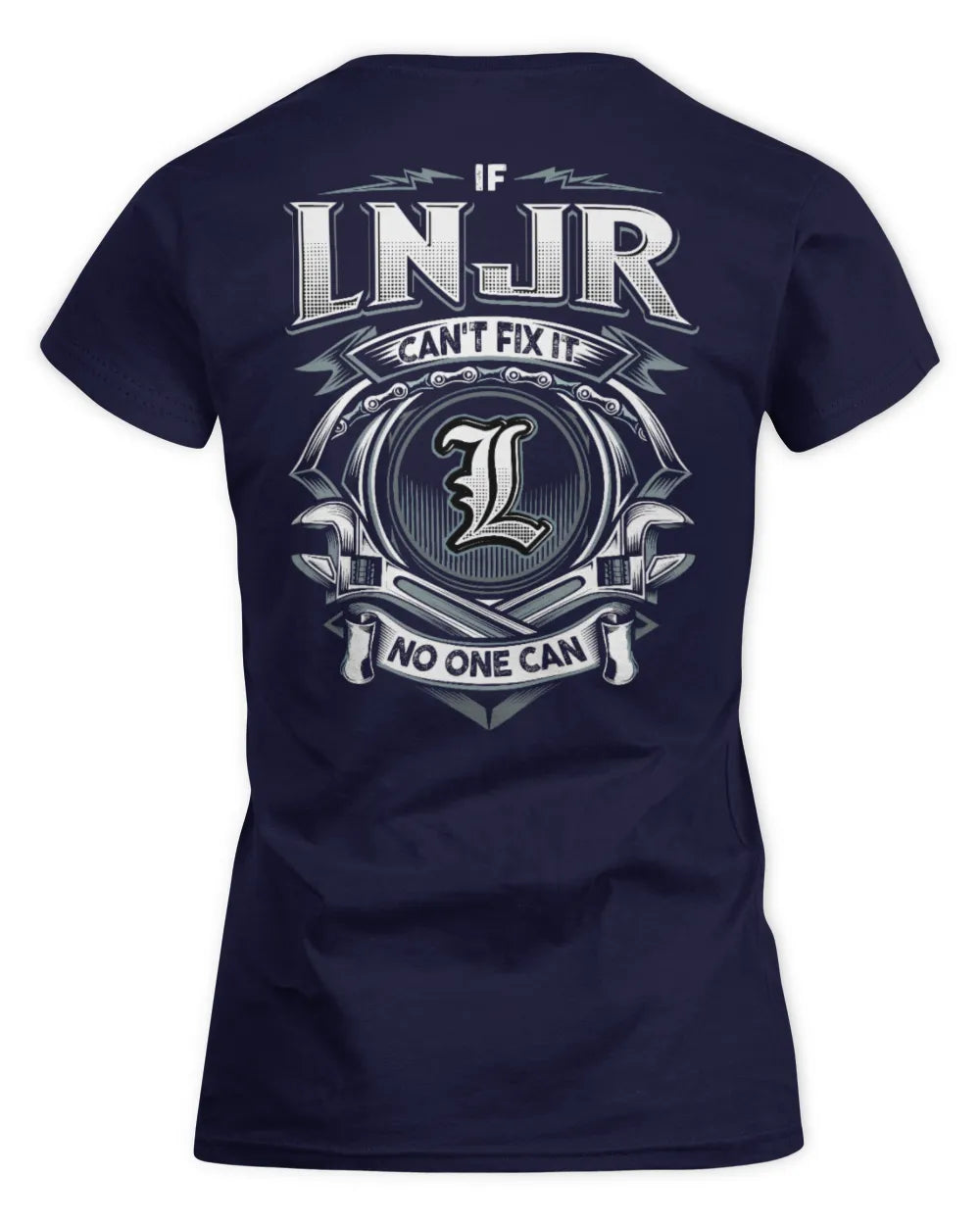 LNJR AP81-K4-626 - Personalized Ahmed Quote Apparel “If Ahmed Can't Fix It, No One Can” - Women's Standard T-Shirt - Navy
